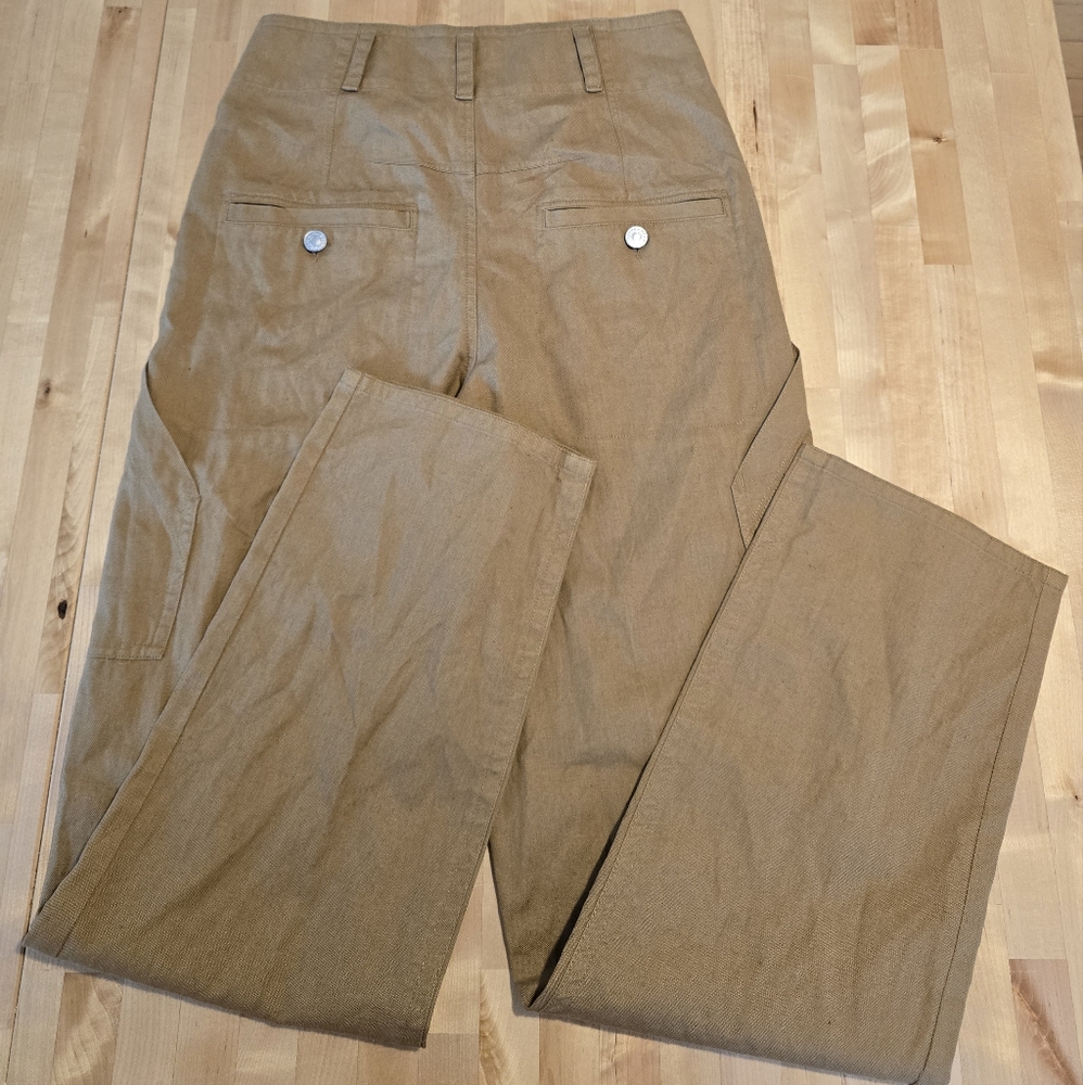 Isabel Marant Etoile Paggy Straight Leg Trousers Camel Size 36/US 4 NWOT - Picture 5 of 9